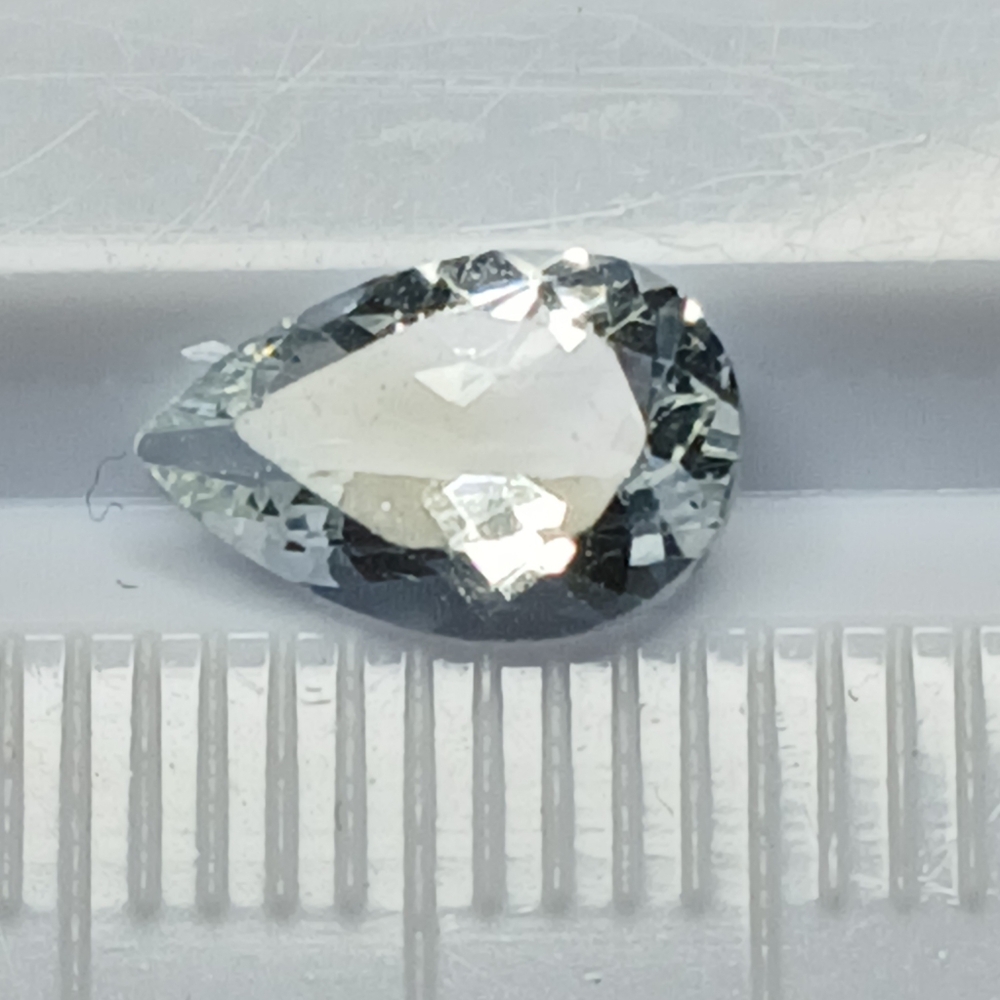 Large Teardrop Cut Aquamarine Gemstone 9x6mm